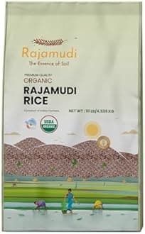 Rajamudi Organics USDA Certified Authentic Organic Rajamudi Rice 10LB