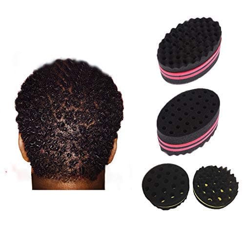 Magic Barber Curl Sponge Brush for Hair Twisting Afro Dread Locking Twist Afro Wave Hair Care Tool (001_sponges_S)