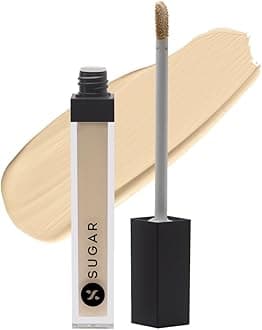 SUGAR Cosmetics Magic Wand Waterproof Concealer - 07 Vanilla (Latte Fair, Golden Undertone) Full Coverage Waterproof Longwear Formula