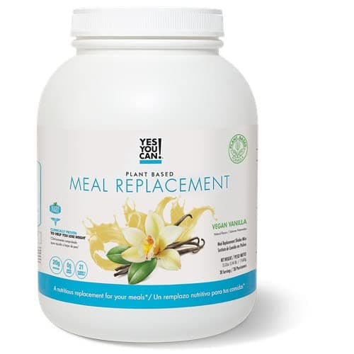 Yes You Can!Complete Meal Replacement - 30 Servings, 20g of Protein, 0g Added Sugars, 22 Vitamins and Minerals - All-in-One Nutritious Meal Replacement Shake (Vegan Vanilla)