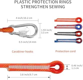 NewDoar 12KN Marine Floating Rope 10mm Dock Line 33FT(10M) 66FT(20M) 98FT(30M) Anchor Mooring Rope for Boating, Anchoring, Camping, Fishing, Tent Canopy with 2 Hooks-Blue/30M