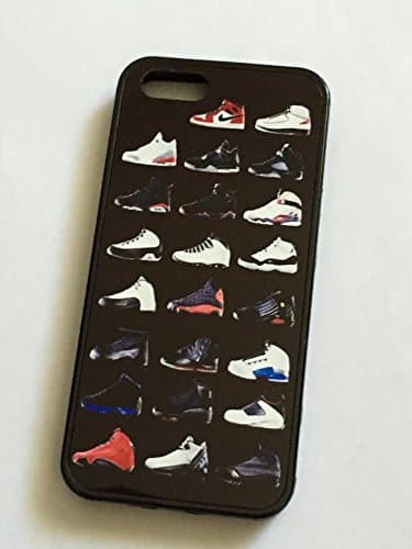 BLACK Phone Case for iPhone 5 5S SHOES JORDAN SHOWCASE