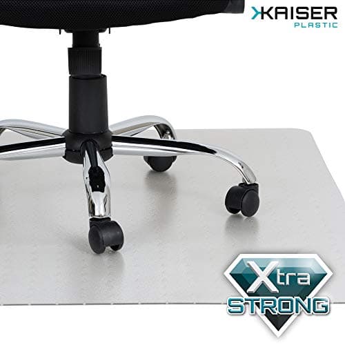 KAISER PLASTIC® Chair Mat | Xtra - Strong Quality | Made-in-Germany | 36" x 48" x 1/8" Rectangular | for Low/Medium Pile Carpets | Polycarbonate