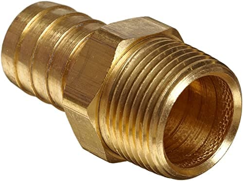 Anderson Metals Brass Hose Fitting, Connector, 3/4" Barb x 3/4" Male Pipe
