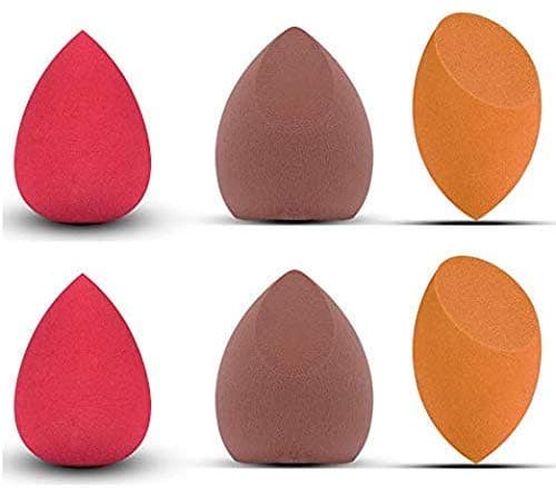 6PCS Makeup Sponge Set Latext-free Beauty Sponge Makeup Blender Foundation Sponge Applicator Sponges