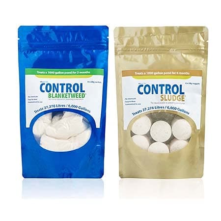 Swell Control Sludge and Blanketweed 2 Pack. Pond Clear Water Treatment, Pond Algae Remover, Sludge Remover and Pond Cleaner