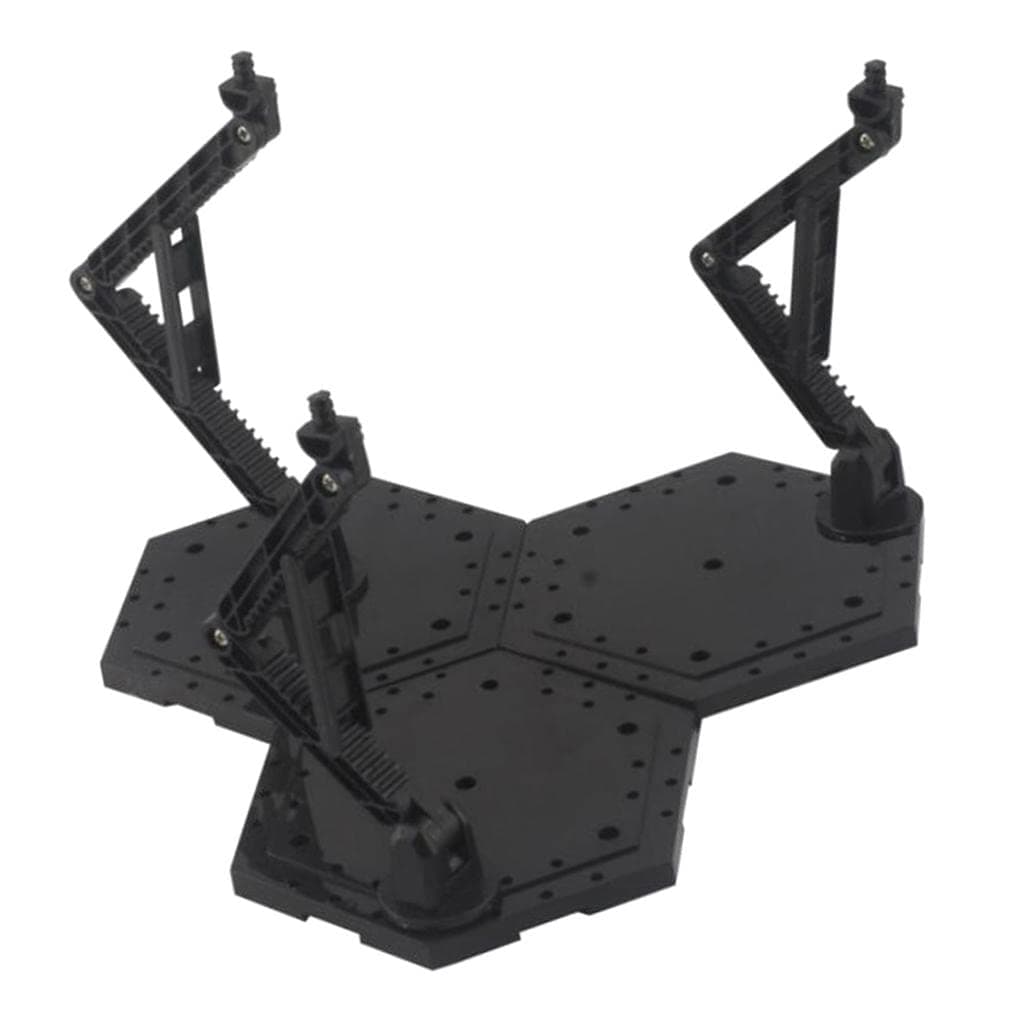 sharprepublic Action Base Display Stand Rack for 1/144 RG MG Gundam DIY Accessories - Black, 21x21x18.5cm