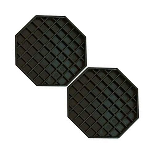 Update International DT-6X6 Octagonal Plastic Drip Tray, 6 by 6-Inch (7-Quart - 2 pcs)