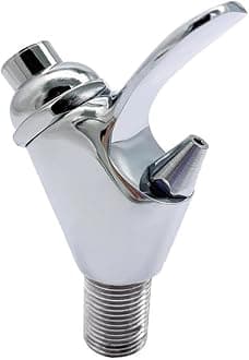 HONGBEC G1/2Size Drinking Fountain Faucet Kitchen Outdoor Brass Drinking Fountain Bubbler Tap, Bathroom Press Drinking Water Filter Tap Drinking Water Faucet Polished Chrome