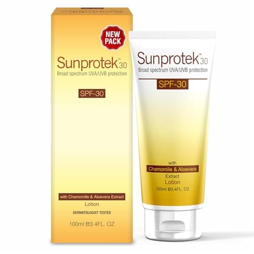 Salve Sunprotek Broad Spectrum Sunscreen with SPF 30+ Body & Face Lotion Protects from Harmful UVA/UVB Sun Rays - 100gm