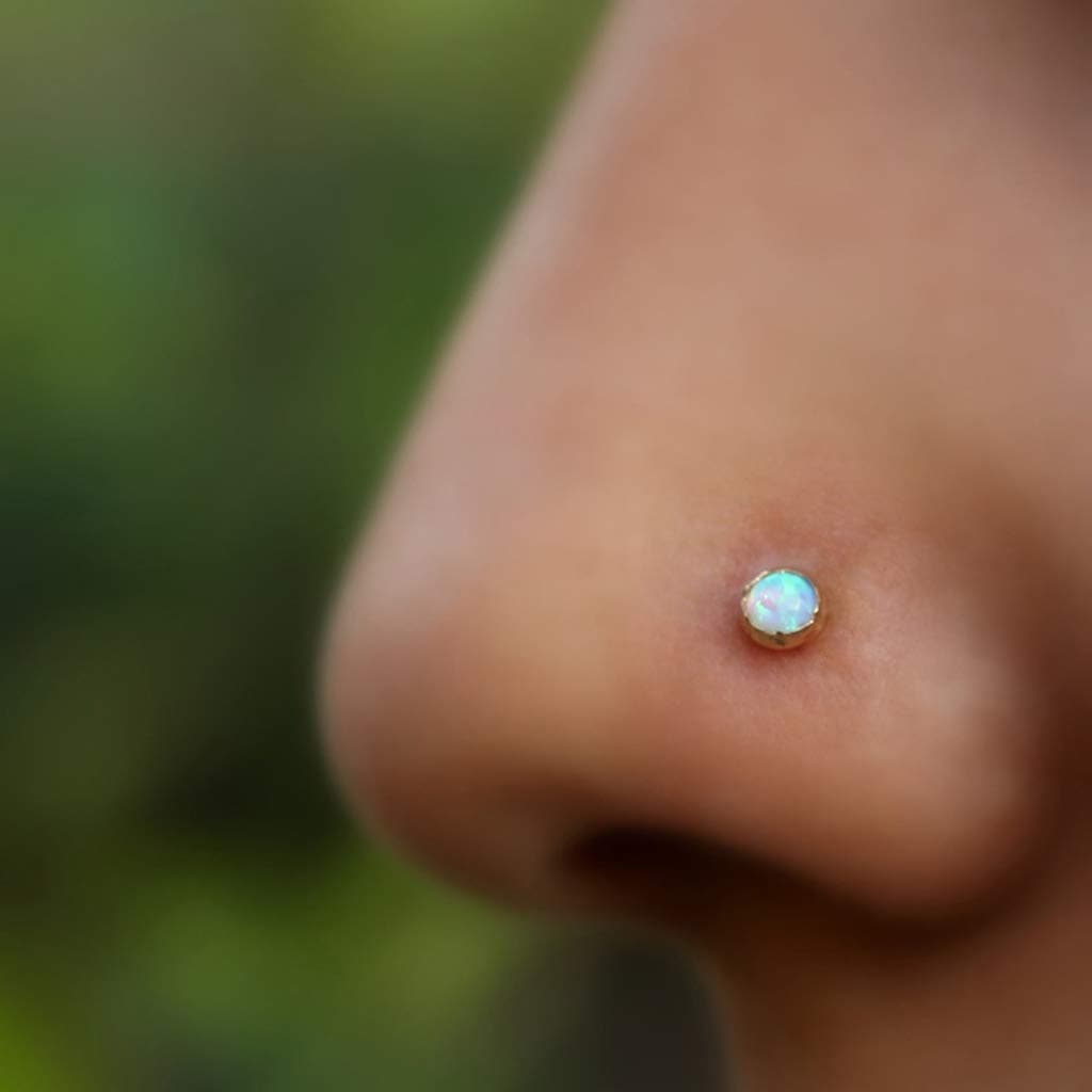 Assorted 8 Styles Cute Nose Piercing Stud Screw Bar Women Girls Nose Bone Body Jewelry Set 20G/0.8mm