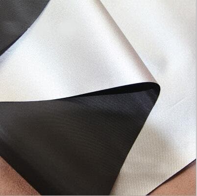 Do4U 90% Light Block Shade Cloth Fabric Waterproof Silver and Black Blackout UV Protect Water Resistant Fabric Ultra Light Weight Weather Cloth (2 yards, Black)