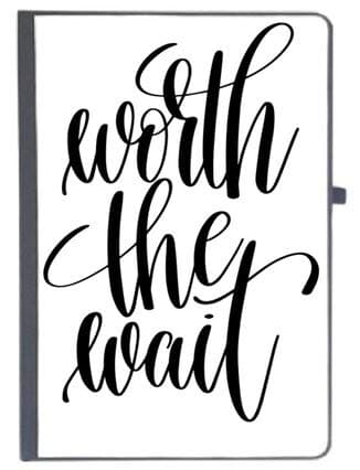 UDNAG Ruled Notebook Diary 'Worth The Wait', [A5 80Pages 80GSM]