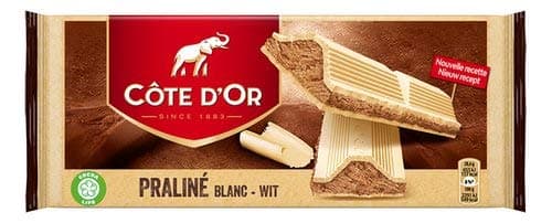 Côte D'Or White & Praline Tablet 200 gr