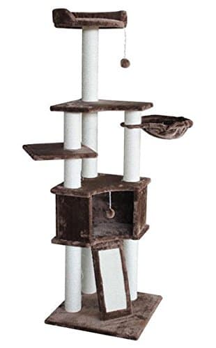Cat Climbing Tower Tall Cat Tree House, Brown