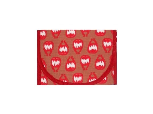 Reusable Sandwich and Snack Bag, Red/Khaki