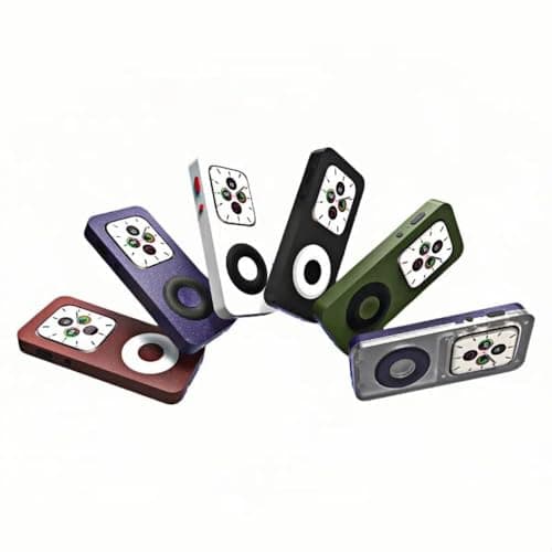 for Retro iPod Style Protective Case for Apple Watch Series SE/5/6/7/8/9/10, Unique 3D Printed Design with Click Wheel Aesthetic (White, 44mm)