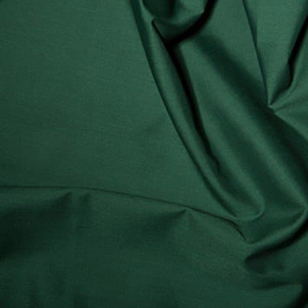 Bottle Green - 1 Metre - Plain Coloured Polycotton Fabric Material Poly-Cotton Dress Fabric 112cm Width Dark Green