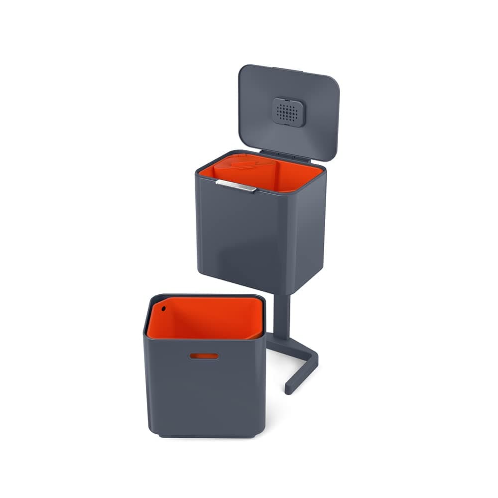 Intelligent Waste Totem Max Kitchen Trash Can and Recycle Bin Unit Max: 60 Liter/16 Gallon 30062