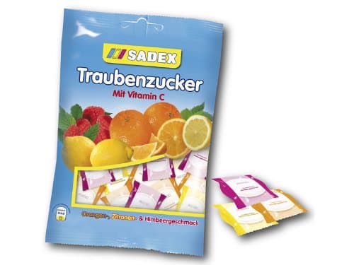 SADEX Traubenzucker 90g - Hard pressed sugar candy - 1 bag