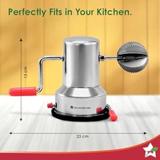 Wonderchef Stainless Steel Coconut Scraper Grater Shredder Cutter , Silver