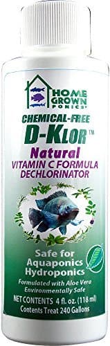 HOME GROWN PONICS #96026 Instant D-Klor Natural Dechlorinator, 4-Ounce by HomeGrown Ponics
