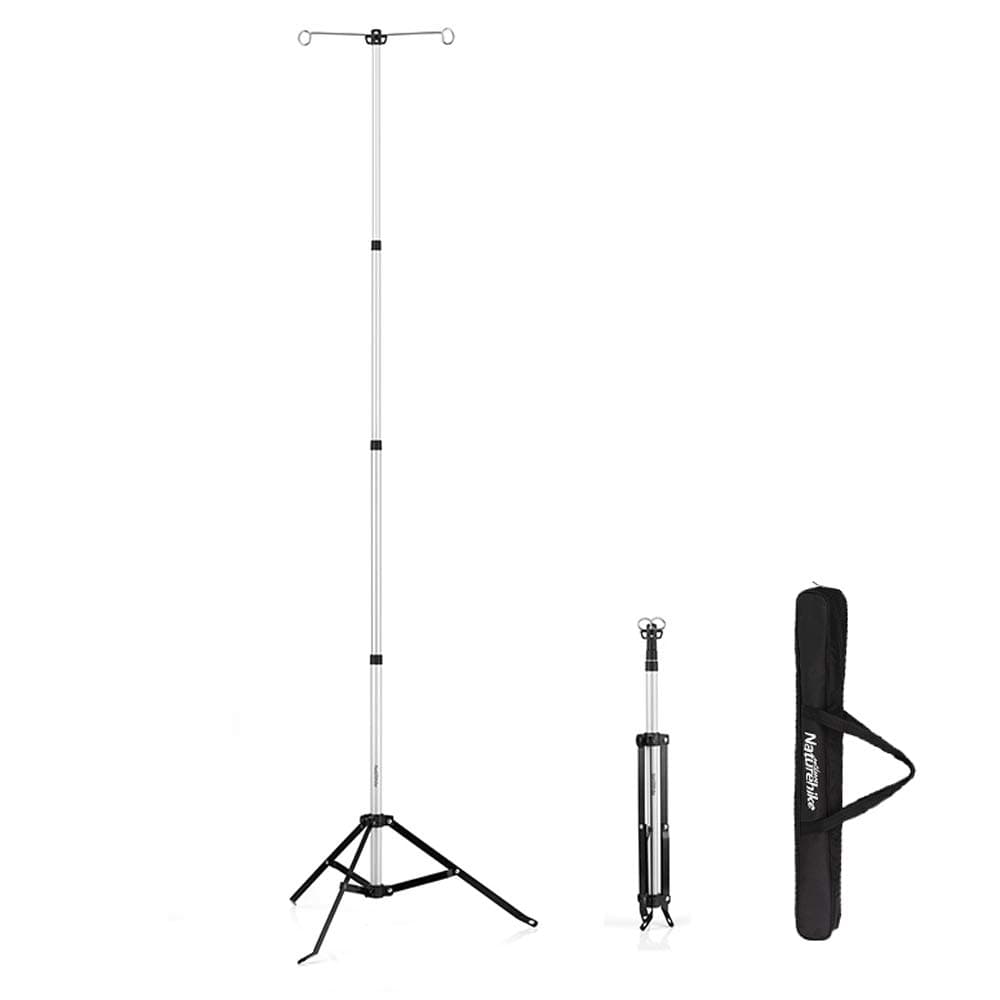 Tentock Tripod Lantern Stand Camping Foldable Lamp Hanger Multifuction Stable Outdoor Telescopes Light Hanging Poles 75cm~194cm with Storage Bag