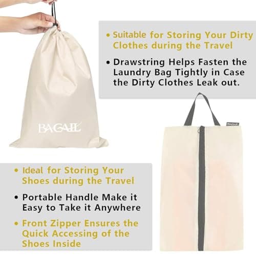 BAGAIL 8 Set/9 Set Packing Cubes Luggage Packing Organizer for Travel, Suitcase Packing Bags for Travel Accessories