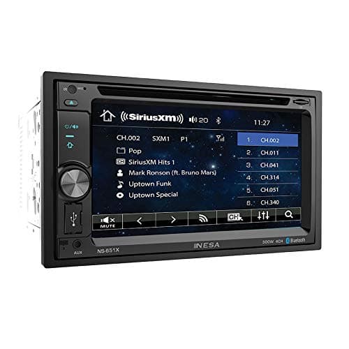 NESA NS-651 X 2-DIN Sirius X, DVD, CD, MP3, USB, AM/FM, Bluetooth Receiver