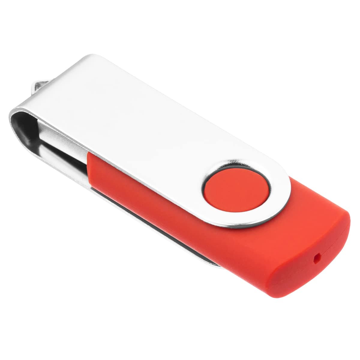1GB USB Flash Drive 1PCS, EASTBULL USB 2.0 Thumb Drive Swivel USB Stick Memory Stick Metal Thumb Drive (Red)