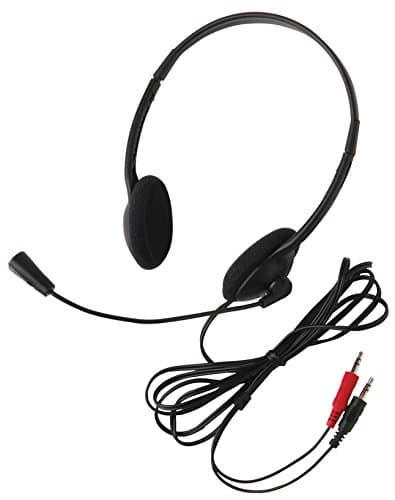 Califone 3065AV Light-Weight Stereo Headset,Black