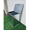 MEDIUM GALVANISED FEED BIN WITH TWO COMPARMENTS