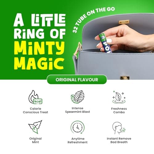 Polo Original Mints Tubes Rolls 32Pcs x 34g Perfect Peppermint Mints Multipack Sweets for Your Fresh & Minty Breath