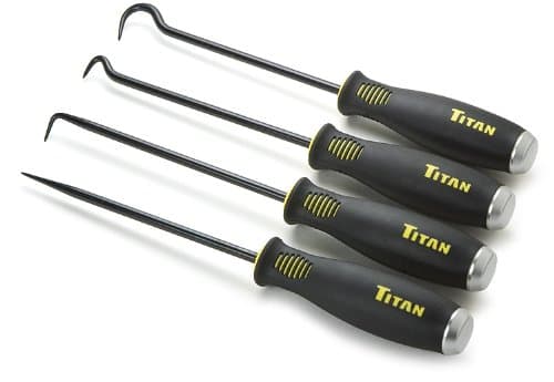 Titan17224 4 pc. Jumbo Bolstered Pick and Hook Set
