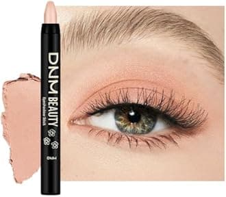 evpct Nude Pink Matte Cream Eye Shadow Sticks Brightener Pencils for Women, Nude Pink Silky Eyeshadow Applicator Stick Pen Waterproof, Blendable Crease-Proof Stick Eyeshadow Matte Eye Makeup 68