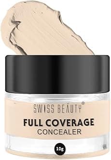 SWISS BEAUTY Full Coverage Matte Concealer Cream, Shade- Fair, 10gm