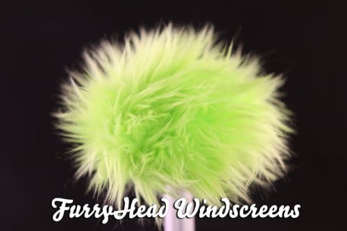 Furryhead Windscreen Electro Green for Zoom H1
