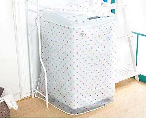 YUTIRITI 1 PC Washing Machine Cover Top Load Waterproof Dustproof Zippered Dust Cover Protection - Random Design