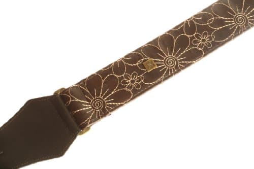 Get'm Get'm Wear 11005 Daisy Brown 2-Inch Guitar Strap