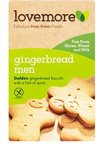 Lovemore Gingerbread Men 150g (5.3 oz.) (1 Box Per Order) - Perfect for Christmas and Stocking Stuffing