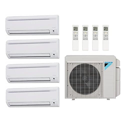 39,000 Btu 17.7 Seer Daikin Ductless Mini Split Heat Pump System - 7K-7K-7K-18K 4MXS36RMVJU - (3) CTXS07LVJU - FTXS18LVJU