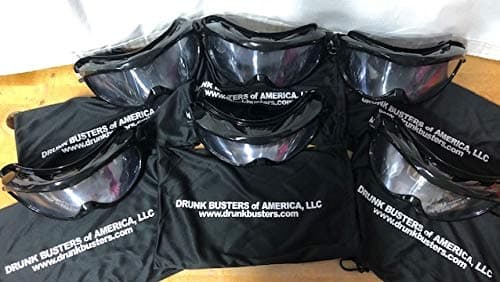 Drunk Busters 6 Pack of Impairment Goggles - Simulating .08-.15 BAC (All 6 goggles ARE ALL THE SAME KIND). 5 YEAR WARRANTY! Most realistic, affordable & durable goggles on the market! We ship within 24 hours U.S. Priority Mail
