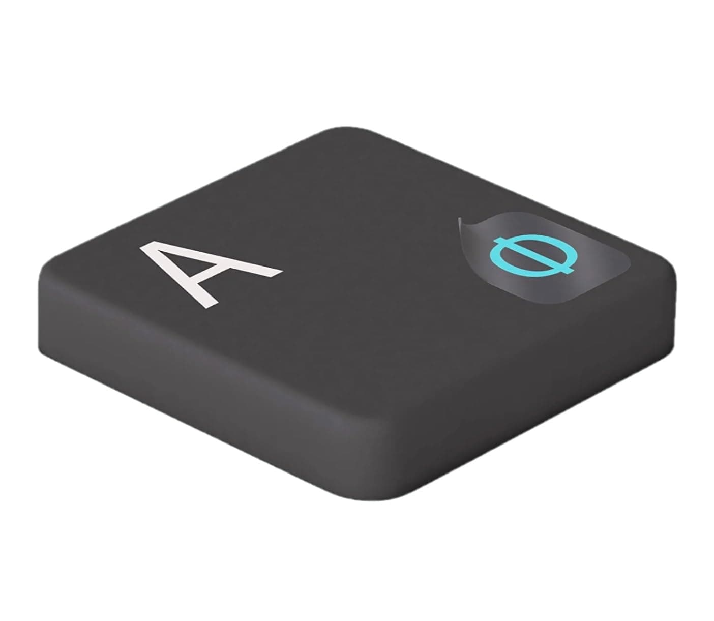 Russian Keyboard Stickers, Transparent, Laminated Matt Surface, 5x6mm, Light Blue