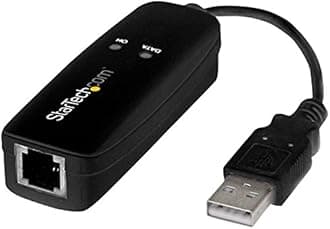 StarTech.com 56K USB Dial-up & Fax Modem - V.92, External - Hardware Based USB Modem - Transfer Rates up to 56Kbps (Data) / 14.4Kbps (fax)