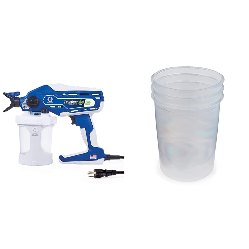 TrueCoat 360 Paint Sprayer + FlexLiner Paint Bags (3-Pack)