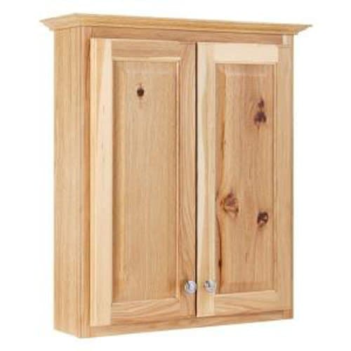 TTHY-NHK Hampton 25-1/2-Inch Natural Hickory Bath Storage Cabinet