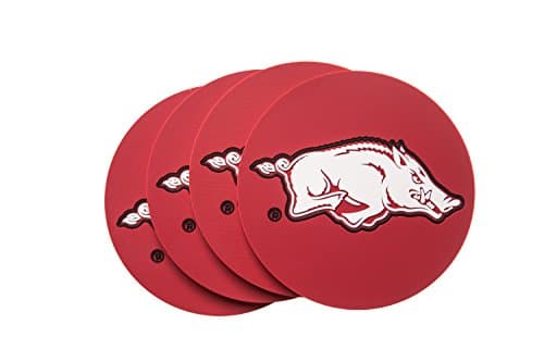 Collegiate Pulse University of Arkansas Razorbacks 4-Pack NCAA Coaster Set