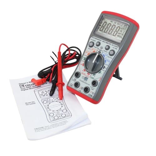 Digital Multimeter True RMS High Accuracy - Electrician Tool with Battery Tester - Voltage Meter - Ideal for Automotive and Fieldpiece Testing - Electrical Outlet Tester - Relay and Lead Test