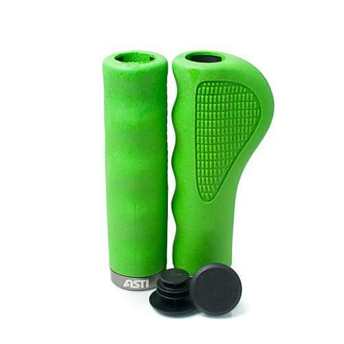 Asti ISO-Prene Rubber Foam Bicycle Grips, Green