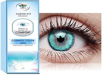 Diamond Eye Turquoise Candy Pack - Zero Power Color Contact Lens Dailies (2 Lens/Box)